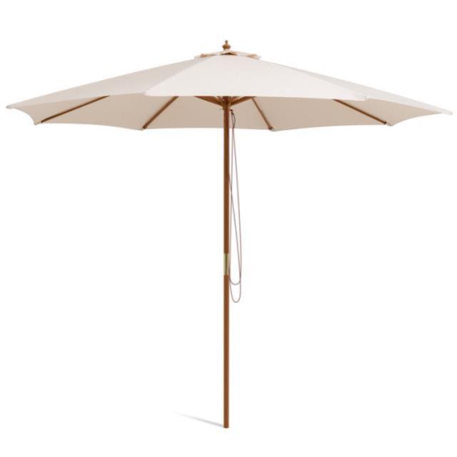 Rental store for MARKET UMBRELLA, OFF WHITE W  WOOD POLE in Kalamazoo MI